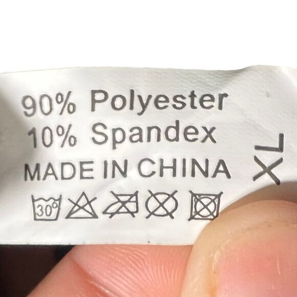 Red & Black Brocade Corset with Garter Straps - Gothic Burlesque Style - Size XL - Picture 5 of 10